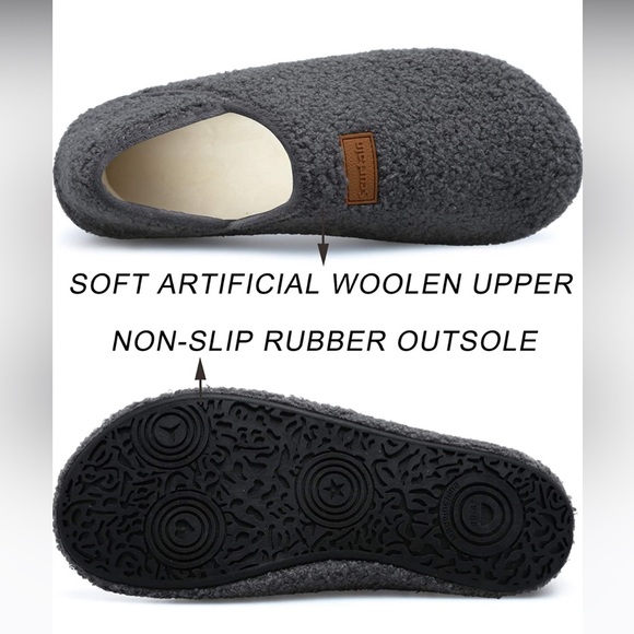 NWT Scurtain Unisex Adults Rubber Sole Slippers - Picture 4 of 10
